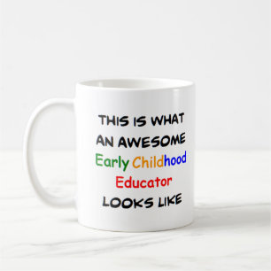 early childhood educator, awesome coffee mug