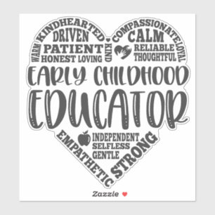 Early childhood educator, early childhood teacher sticker
