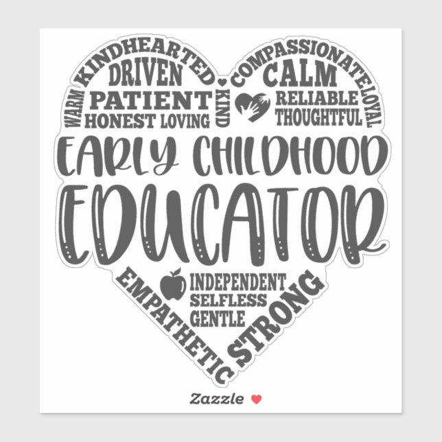 Early childhood educator, early childhood teacher sticker (Sheet)