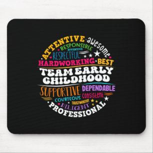 Early Childhood Team Ece Teacher Back To School Ed Mouse Pad
