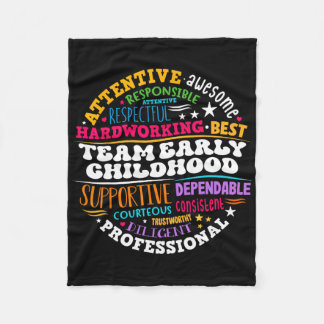 Early Childhood Team Ece Teacher Ck To School Educ Fleece Blanket