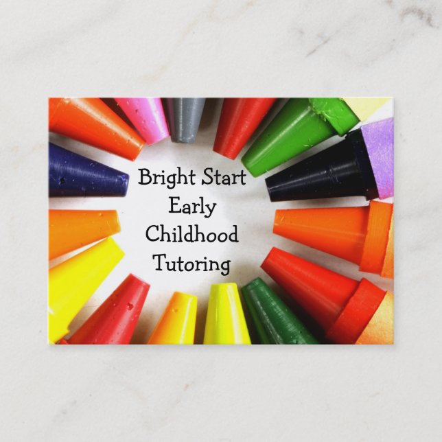 Early childhood tutoring business card (Front)