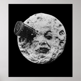 EARLY CINEMA A Trip to the Moon By Georges Melie Poster