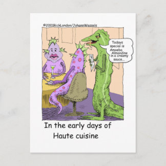 Early Days Of Dining Out Funny Gifts & Tees Postcard
