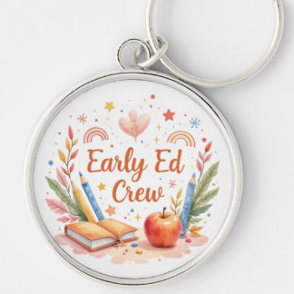 Early Ed Crew – Boho Preschool Teacher Team Design Keychain