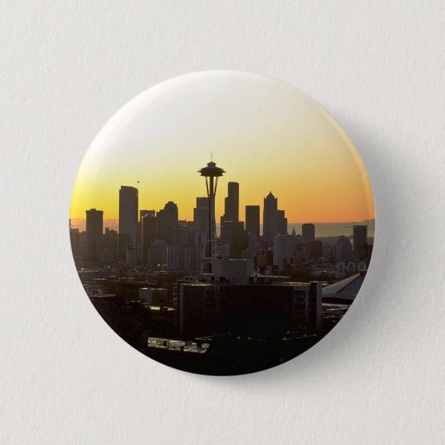 Early Evening In City Pinback Button (Front)