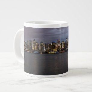 Early evening panoramic view of Manhattan Giant Coffee Mug