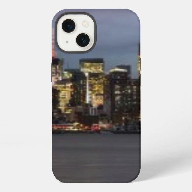 Early evening panoramic view of Manhattan Iphone Case (Back)