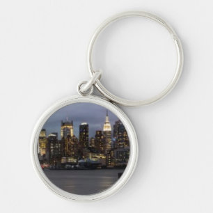 Early evening panoramic view of Manhattan Keychain