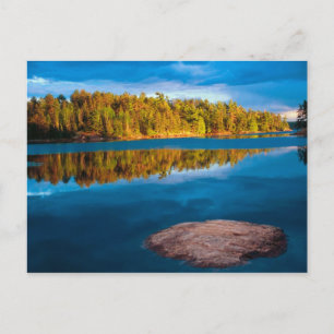 Early Evening reflections in the boundry waters Postcard