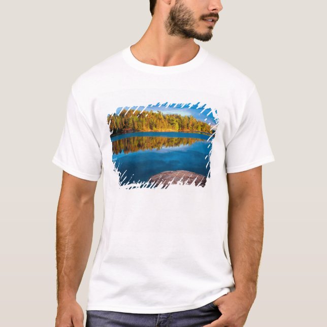 Early Evening reflections in the boundry waters T-Shirt (Front)