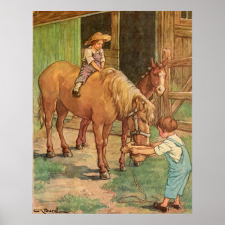 Early Farm Scenes Poster
