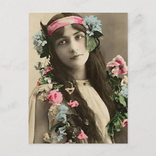 Early Flower Child Postcard