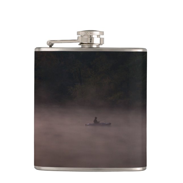 Early Foggy Fishing Flask (Front)