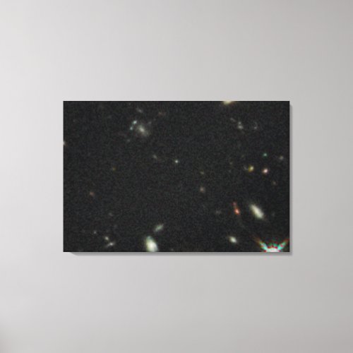 Early Galaxies in HUDF WFC3IR Closeup Canvas Print