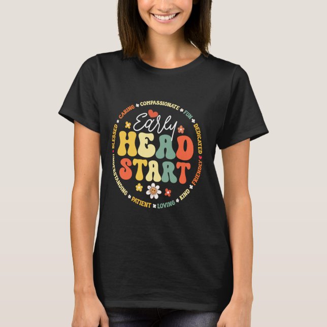Early Head Start Squad Homeschool Teacher Headstar T-Shirt (Front)
