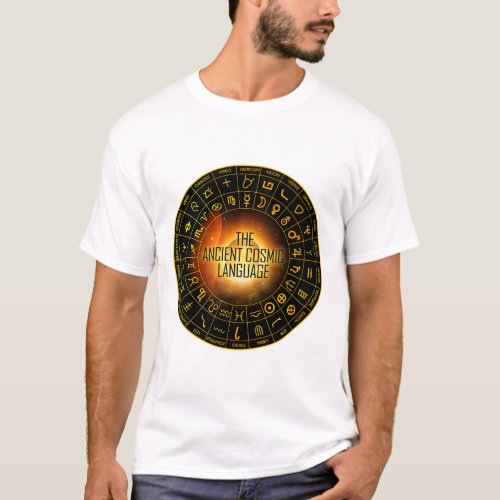 Early Hebrew Egyptian Astrology Zodiac Wheel Cosmi T_Shirt