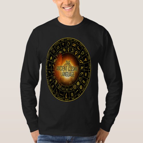 Early Hebrew Egyptian Astrology Zodiac Wheel Cosmi T_Shirt