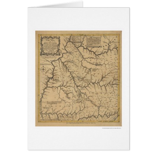 Early Kentucky Map - 1784 Cards (Front)