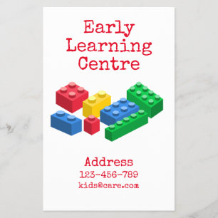 Early Learning Centre Daycare bricks Flyer