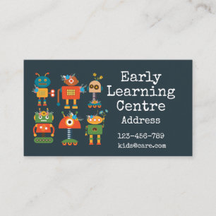 Early Learning Centre Daycare business robots Card