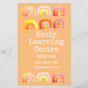 Early Learning Centre Daycare rainbow Flyer