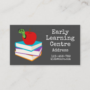 Early Learning Centre preschool business bookworm Card