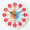 Early learning learn to tell time wall clock