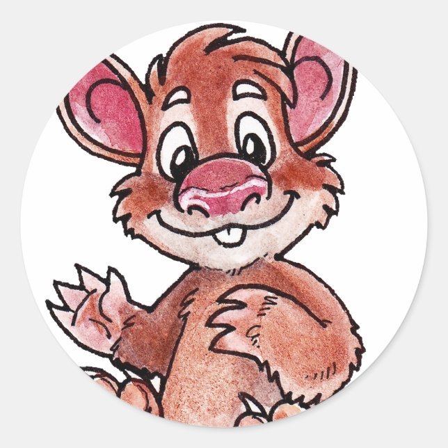Early Mammal Classic Round Sticker (Front)