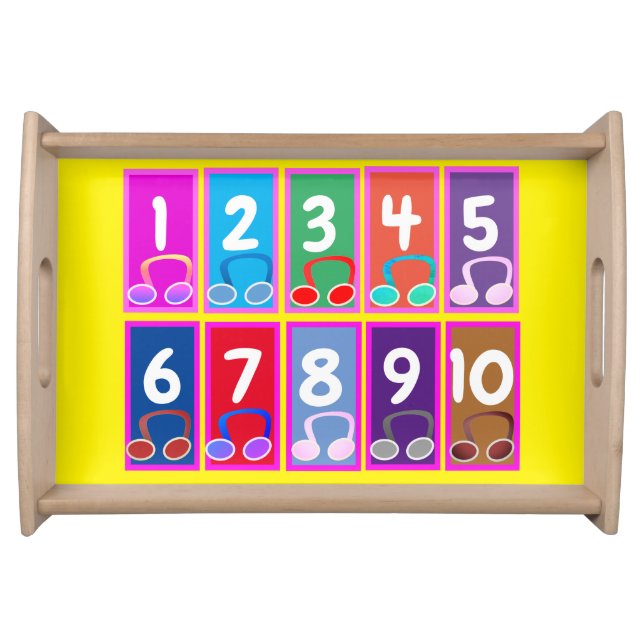 Early Maths Numbers 1 to 10 Tray (Front)