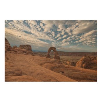 Early Morning At Delicate Arch Wood Wall Art by usdeserts at Zazzle