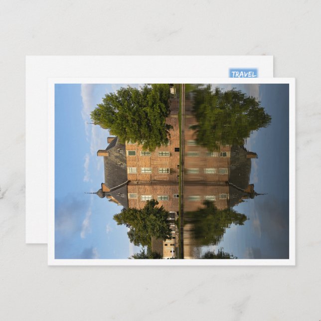 Early Morning, Cannenburg Castle, Netherlands Postcard (Front/Back)