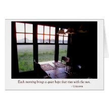 Early Morning Country Kitchen Breakfast Table