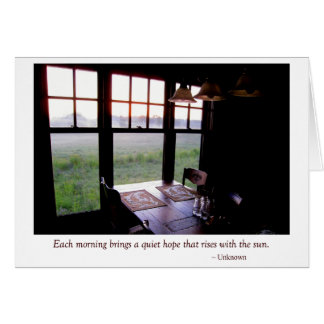 Early Morning Country Kitchen Breakfast Table Cards