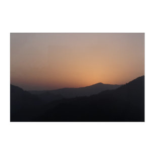 Early Morning Dawn Sunrise Mountains Photography Acrylic Print