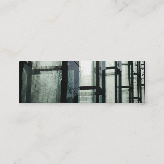 Early Morning In Boston - skinny Mini Business Card (Front)