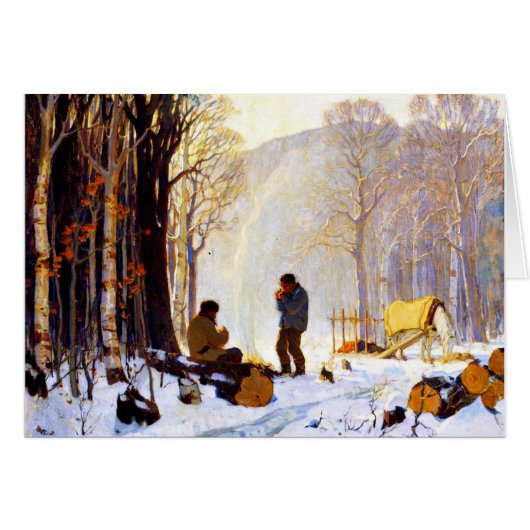 Early Morning in the Woods Cards (Front Horizontal)