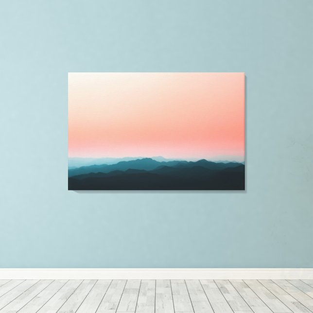 Early morning layers canvas print (Insitu(Wood Floor))