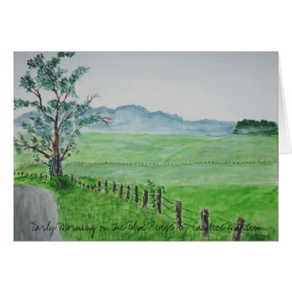 "Early Morning on the Blue Ridge" Cards