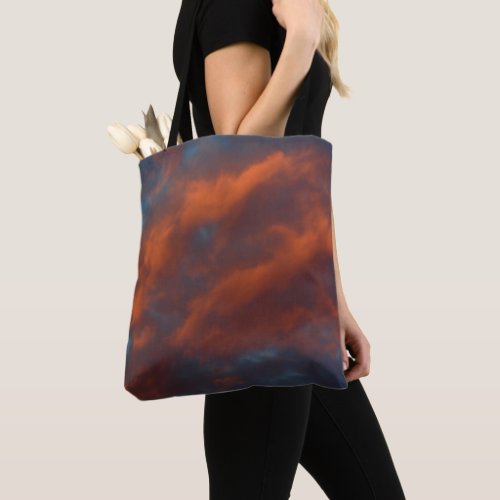 Early Morning Orange Sky Nature Tote Bag