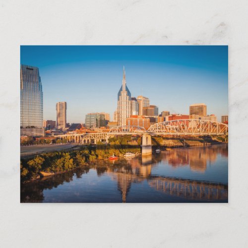 Early Morning Over Nashville Tennessee USA Postcard
