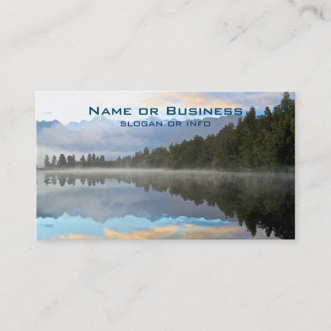 Early Morning Reflections Landscape Business Card (Front)