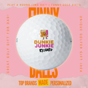 Early Morning Scramble Coffee Addict Spoof Golf Balls