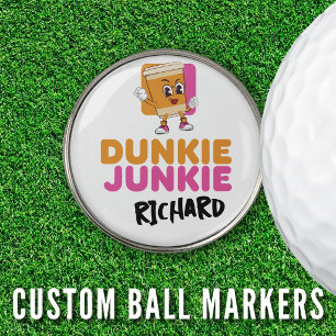 Early Morning Scramble Funny Coffee Spoof Golf Ball Marker