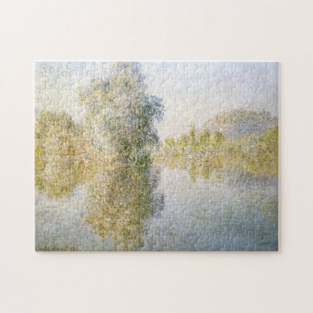 Early Morning Seine Giverny Monet Fine Art Jigsaw Puzzle (Horizontal)