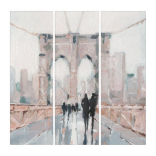 Early Morning Stroll - New York Triptych