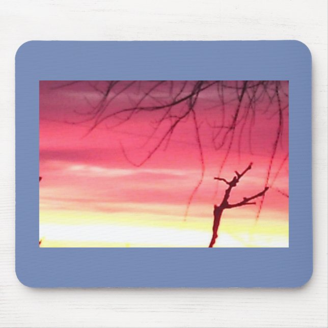 Early Morning Winter Sunrise Mouse Pad (Front)