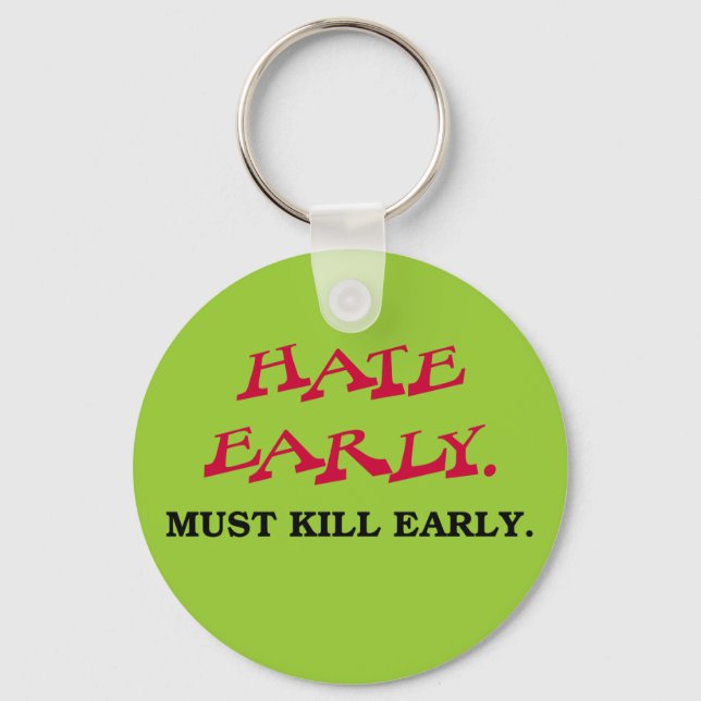Early Mornings Suck! Keychain (Front)