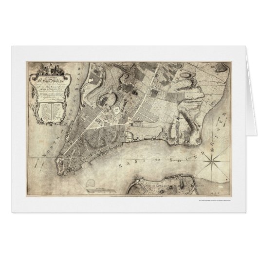 Early New York City Map 1776 (Front Horizontal)