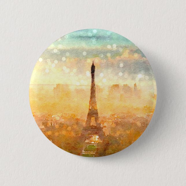 Early Paris Morning Button (Front)